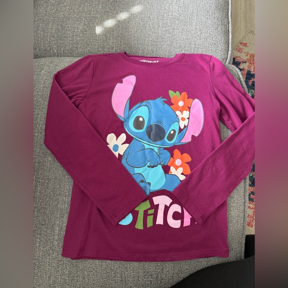 Epic Threads Disney Kids Long Sleeve Marron Stitch Shirt Size 7